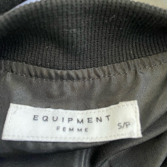 EQUIPMENT SILK STUNNING BOMBER JACKET/SHIRT - Picture 5 of 5